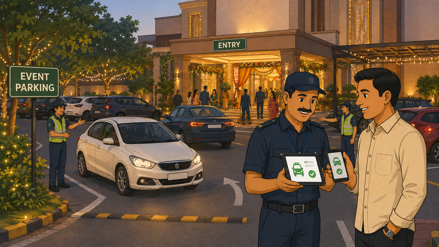 How to plan parking for an event in a housing society